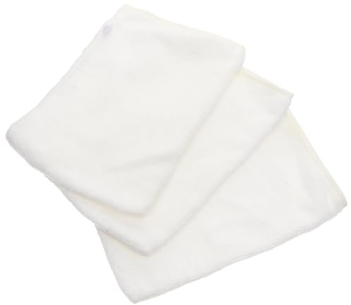 Artibetter Facial Cleaning Gloves Exfoliating Microfiber 3pcs for Gentle Face Washing Makeup Removal, White Face Washing Mitts and Travel and Daily Skincare Routine