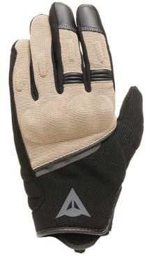 Dainese Metrax Air Gloves - Guante de Moto Urban Corto de Tejido aireado para Verano con Smart Touch y Ajuste fácil, para Hombre, Black/Tidal Foam, L