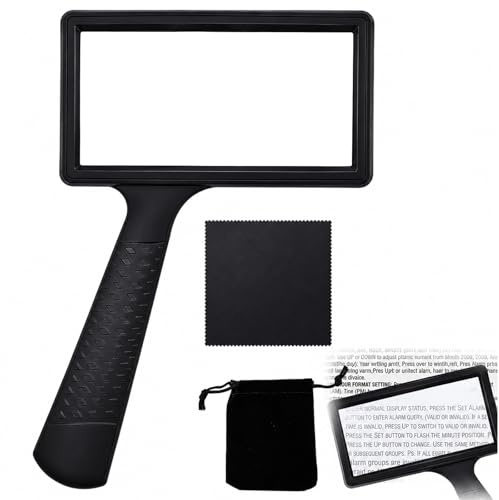 10x Magnifying Glasses For Reading, Magnifying Glasses For Hobbies, Magnifying Glass For Reading, Rectangular Scratch Resistant Glass Lens, Seniors Reading, Hobbies, Repair, Observation
