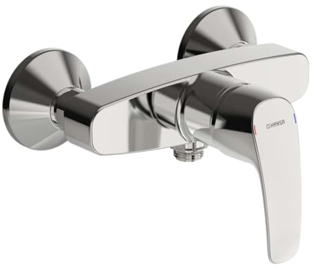 Hansa 45120163 Badewanne Armatur/Wannen Mischbatterie für Wandaufbau HANSAPINTO |Armaturenkörper aus entzinkungsarmen Messing, eigensicher gegen Rückfließen |17l/min bei 3 bar
