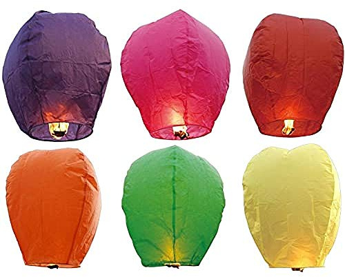 TEMPO DI SALDI 5 x linterna voladora para fiestas bodas eventos mini globo aerostático chino 5 piezas