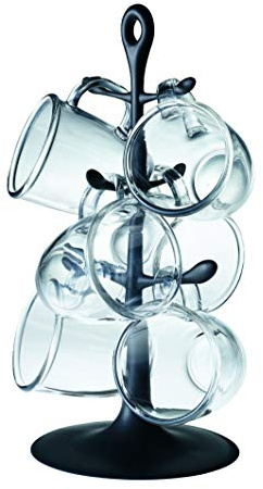 Bodum BISTRO Set arbre à mugs, avec 6 mugs en verre 0.35 l