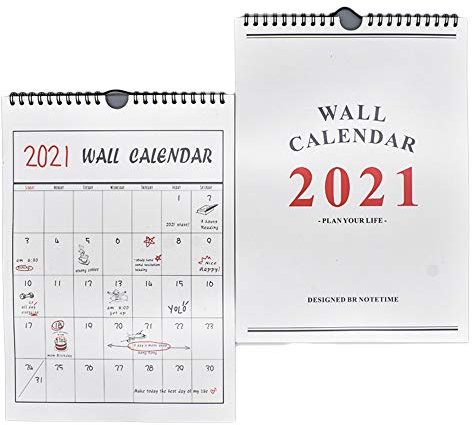 Schreibtischkalender aus Papier, für das akademische Jahr, Wochenplaner, Familien-, Monats-, Schreibtisch-Dekoration, 2 Stück