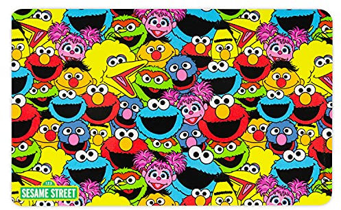 Tabla de desayuno de Barrio Sésamo con texto en alemán Alle Freunde de, 23,5 x 14,5 cm