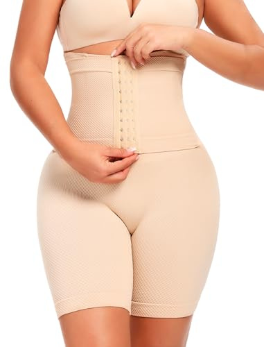 SURE YOU LIKE Taillenformer Shapewear Damen Bauchweg Miederpant Damen Bauchweg Unterhose Mit Korsett Body Figurenformender Mit Taillengürtel Trainer