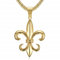 BOBIJOO Jewelry - Pendentif Collier Fleur de Lys Homme Acier Inoxydable Doré Or Plaqué Royaliste