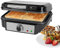 ProfiCook Plancha para gofres belgas con 2 superficies para hornear, 1000 vatios de acero inoxidable con revestimiento antiadherente, grado de bronceado variable, PC-WA 1240