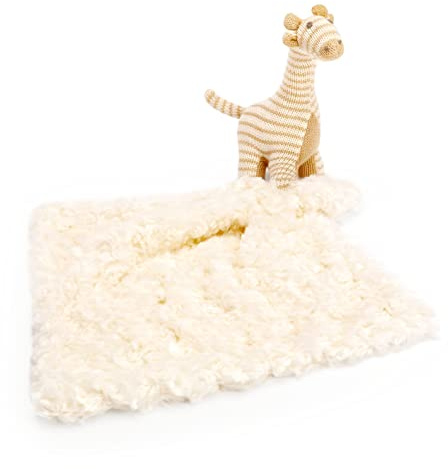 Mousehouse Gifts - Babydecke mit Giraffe Schmusetuch Teddy, Pucktuch für Neugeborene und Kleinkinder