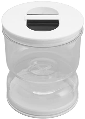 Trocken-Nass-Trenn-Gurkenglas, Auslaufsicherer Design-Gurken-Behälter, Rutschfeste Anti-Tropfen-Silikonabdeckung, Einfach zu Verwenden, Sanduhr-Kimchi-Glas, Trocken-Nass-Trennung,