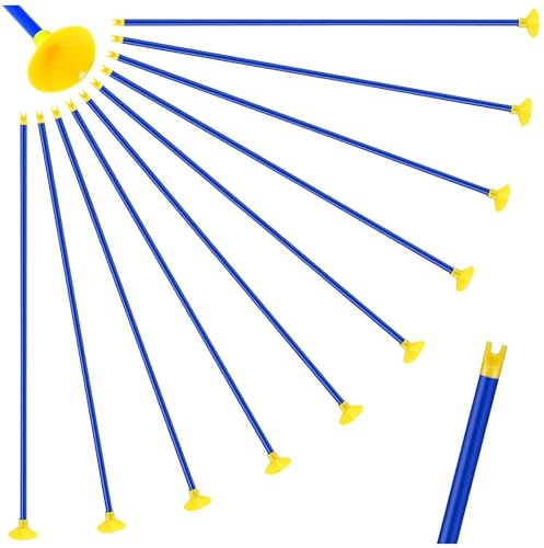 Fopytu Flèches à Ventouse de Remplacement 10 pièces Jeu de tir à l'arc pour Enfants, flèches à Ventouse en Plastique pour l'entraînement au tir à l'arc, Jouets pour Enfants