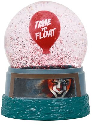 Half Moon Bay Pennywise Palla di neve Ornamenti di Natale | Decorazioni per la casa di Halloween e merchandising horror | Palloni di neve per adulti e decorazioni di Halloween | Regali horror e figure
