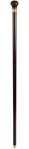 Canne en Bois béquilles de Vieil Homme Canne pour Homme Canne de Marche en séquoia Ronde Alpenstock d'extérieur, wengé idéale pour Les Hommes ou Les Femmes ayant Une Vie Active en Plein air