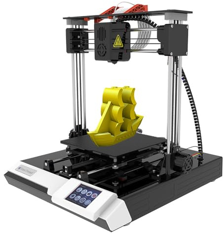HUIOP Impresora 3D,Impresora 3D K8 Máquina de impresión de Escritorio FDM 150x150x150 mm/5,9x5,9x5,9 Pulgadas Tamaño de impresión Plataforma extraíble con Pantalla táctil de 2,4'' Impresión de