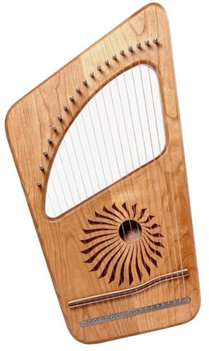 Anfänger harfe Harfe 19 Saiten Finger Klavier Harfe Kirsche Holz Buche Material Lyra Schlüssel C Saiten Instrument Geschenke