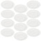 Set de 12 Platos de Porcelana Smart de 27cm LLano, Vajilla Redonda, Blanca, Apta para lavavajillas y microondas