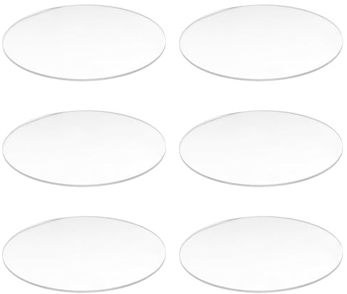 Speesy 6X Transparent 3Mm Starker Acryl Runde Scheibe Durchmesser: 60Mm