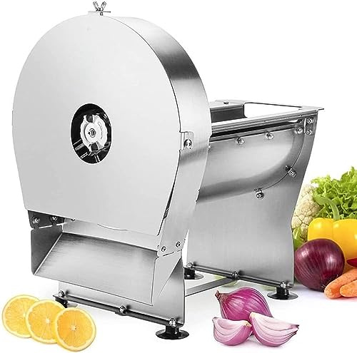 Cortadora eléctrica de verduras, rebanadora de tomates comercial, 0 ~ 10 mm, ajustable, acero inoxidable