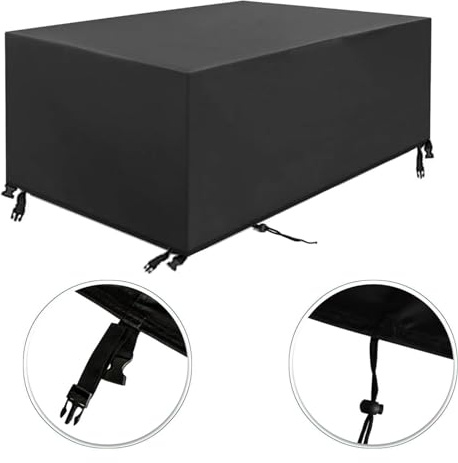 Guying Art Housses de Meubles de Jardin,240x100x75cm Imperméable Anti-UV 600D Oxford Tous Les Temps pour Ensembles de Table et de Canapé avec Corde et Boucle Verrouillage