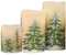 TRIXES 3 velas sin llama para árbol de Navidad, velas parpadeantes que funcionan con pilas, varios tamaños, 10,5 cm, 12,5 cm y 15 cm