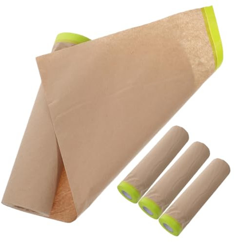 NUOBESTY 4rollen Abdeckpapier Für Streichen Und Basteln Malerabdeckpapier Zum Schutz Von Oberflächen Praktische Abdeckfolie Aus Papier Vielseitig Einsetzbar Für Autos Motorräder Und Diy-pro