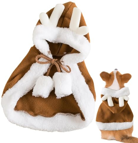 Hund Cape Kostym Julkostym I Hjortform
