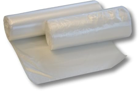 dm-folien Transparente Müllbeutel 30 Liter I 2000 Stück I 490 x 600 mm I Hochwertige Müllsäcke ohne Zugband I HDPE-Mülltüten 5,5 my I Premium Abfallsäcke für Restmüll I stabil & reißfest
