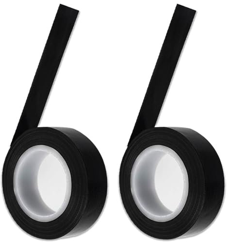 ClcIosis 2 nastri isolanti in teflon, colore nero, resistente al calore, per più macchine sottovuoto, modelli, sigillatori a mano o impulsi (15 mm x 10 m)