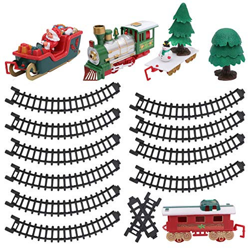 Abaodam Treno Elettrico Giocattolo Per Natale Tipo Di Treno Divertente Per Ragazzo Ragazza Ornamento Di Design Cartone Animato Regalo Di Natale in Plastica