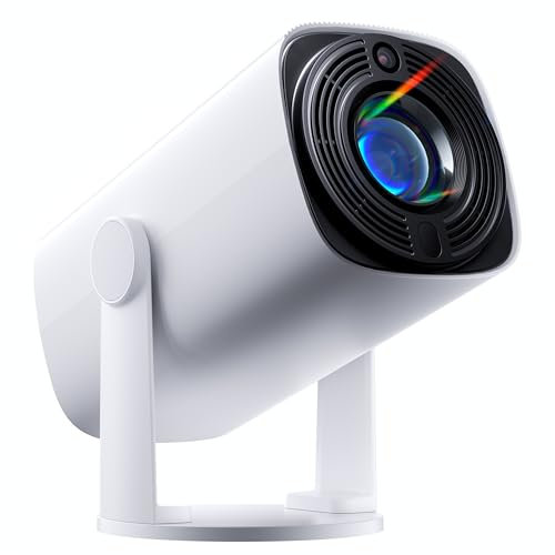 SOOMFON Mini Proiettore Portatile 1080P Supporta - Proiettore Portatile per Telefono Bluetooth 5.1 270° Rotation Smart TV Video Proiettore soffitto per Smartphone USB/HDMI/TV Stick/iPhone/Android