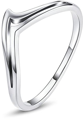 GGYTMQL Wishbone Ring für Frauen Hochzeit Schmuck Finger Ring