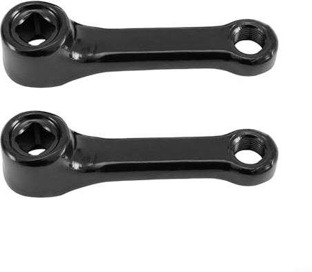 Gdfnmogo Fahrradkurbeln aus Eisen, 89 mm, mit quadratischem Loch-Design, 9/16-20 Pedalhalterung, 13 x 13 mm Achse, stabile Ersatzteile für den Innenbereich, 1 Paar