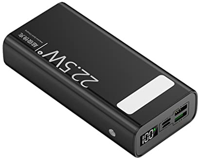 Power Bank, PowerBank Super Fast Charge 30000mAh Linterna de energía móvil de Gran Capacidad (Color: Negro, Tamaño: 30000mAh)