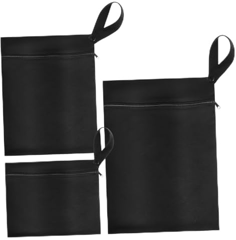 SOPOTUTU 3 Pezzi Sacchetti Impermeabili Multifunzione con Zip per Pannolini e Costumi da Bagno Borsa da Viaggio Riutilizzabile per Vestiti Bagnati con Manico Protezione Perdite per Palestra
