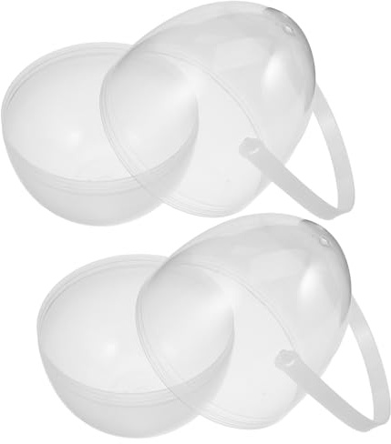 POPETPOP Contenitori Uova Di Pasqua Riempibili Con Manico Scatole Trasparenti Di Plastica Per Dolcetti E Bomboniere Portauova Portatile Per Feste Pasquali E Decorazioni