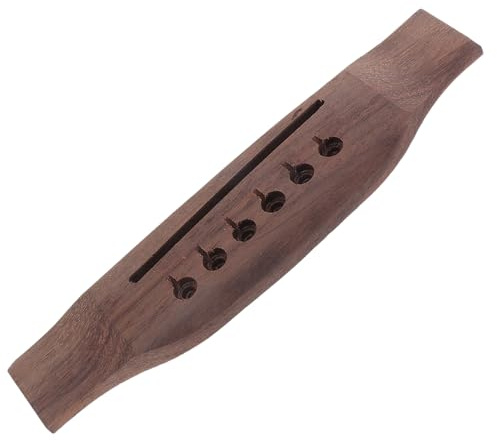 Toddmomy Ersatz Gitarrenbrücke für 41 Zoll Folk Gitarre Stabiler Steg mit Sattem Klang Zubehör für Akustikgitarren Reparatur
