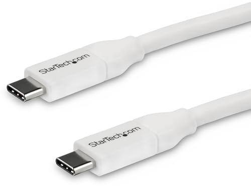 StarTech.com USB-C to USB-C Cable w/ 5A PD - M/M - White - 4 m (13 ft.) - USB 2.0 - USB-IF Certified