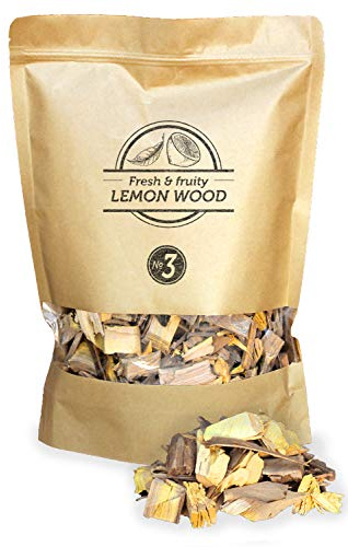 Smokey Olive Wood L3-01-1.7L 1'7 litres, copeaux de Bois citronnier pour Barbecue et Fumer, Taille 2-3 cm