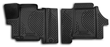 Element Passgenaue Gummimatten Fußmatten Peugeot Boxer II & III/Citroen Jumper II/FIAT DUCATO III-> 2006-2014, 2014 -, Schwarz