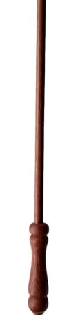 TENDAGGIMANIA Schleuderstab Gardinenstange aus Holz - 125 cm - Gardinenschienen, Scrollen des Vorhangs - Farbe: Kirsche
