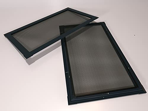 Market-Alley Insektenschutz Fliegengitter Fenster mit Alurahmen Mückengitter Fliegenschutz in verschiedenen Größen auswählbar (Anthrazit ; 60cm x 80cm ; BxH)