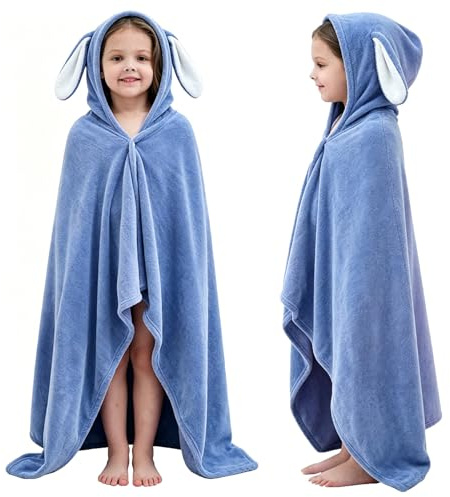 Fayscingo Baby Badetuch mit Kapuze Decke Große Säugling Kleinkind Weiche Warme Absorbierende Schwimmdusche Poncho Handtuch für Jungen Mädchen