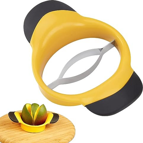 Coupe-mangue,Trancheuse à mangue,Cortador de Mango, Utilisée pour Fendre et Carotter la Mangue