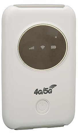 Septpenta Mobiler WLAN Hotspot, 4G LTE Entsperrtes WLAN Hotspot Gerät, Micro SIM Karte, 3200 mAh Akku mit Großer Kapazität, Tragbarer WLAN Router für Laptop TV Telefon, Autonutzer, Geschäftsreisende