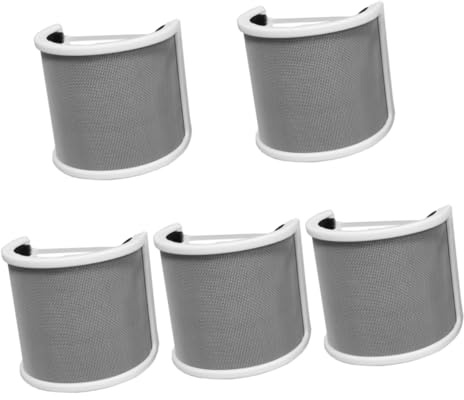 Uonlytech 5stücke Handheld Mikrofon Popschutz U-form Windschutz Für Mikrofone Effektiver Spritzschutz Installieren Elegantes Design Für Bessere Audioaufnahmen