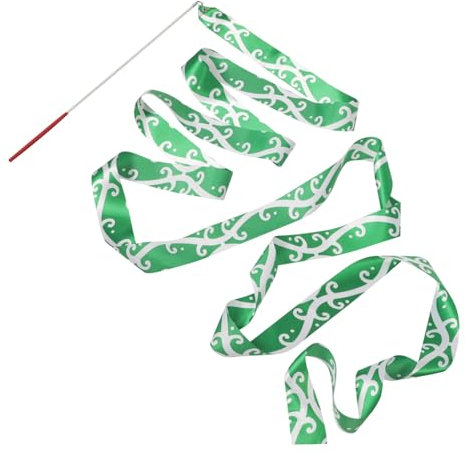 TOGEVAL Ruban De Gymnastique avec Poignée Accessoire pour Et Entraînements Couleur Vert