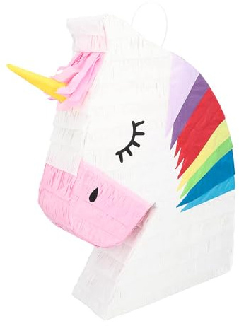 Boland - Pinata Animaux, Décoration à suspendre, Jeu de fête pour anniversaire, fête à thème et carnaval, Blanc avec des Accents Colorés