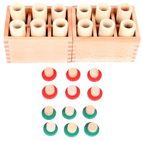Cilindri Sonori Materiale Sensoriale Montessori per La Casa Dell'Infanzia