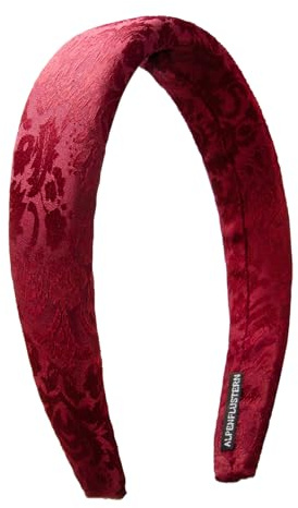Alpenflüstern Trachten-Haarreif Jaquard - Damen Haarschmuck, Haarband rutschfest fürs Dirndl (dunkel-rot) ADV152