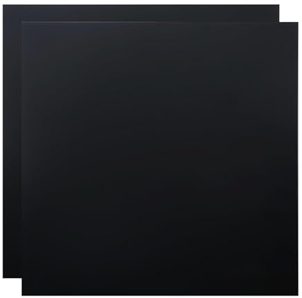 SCULPFUN 2 Stück Schwarz Opake Acrylplatten für Lasergravur, 30 * 30cm Personalisierte Schilder für Heim und Büro Dekoration, 3mm dick