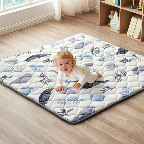 QUAFRET Baby Play Mat, 50x50 Playpen Mat, Non-Slip Baby Mat for Floor